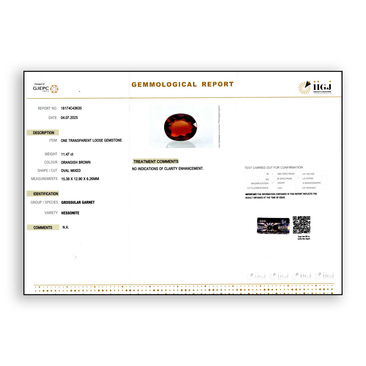 Certificate