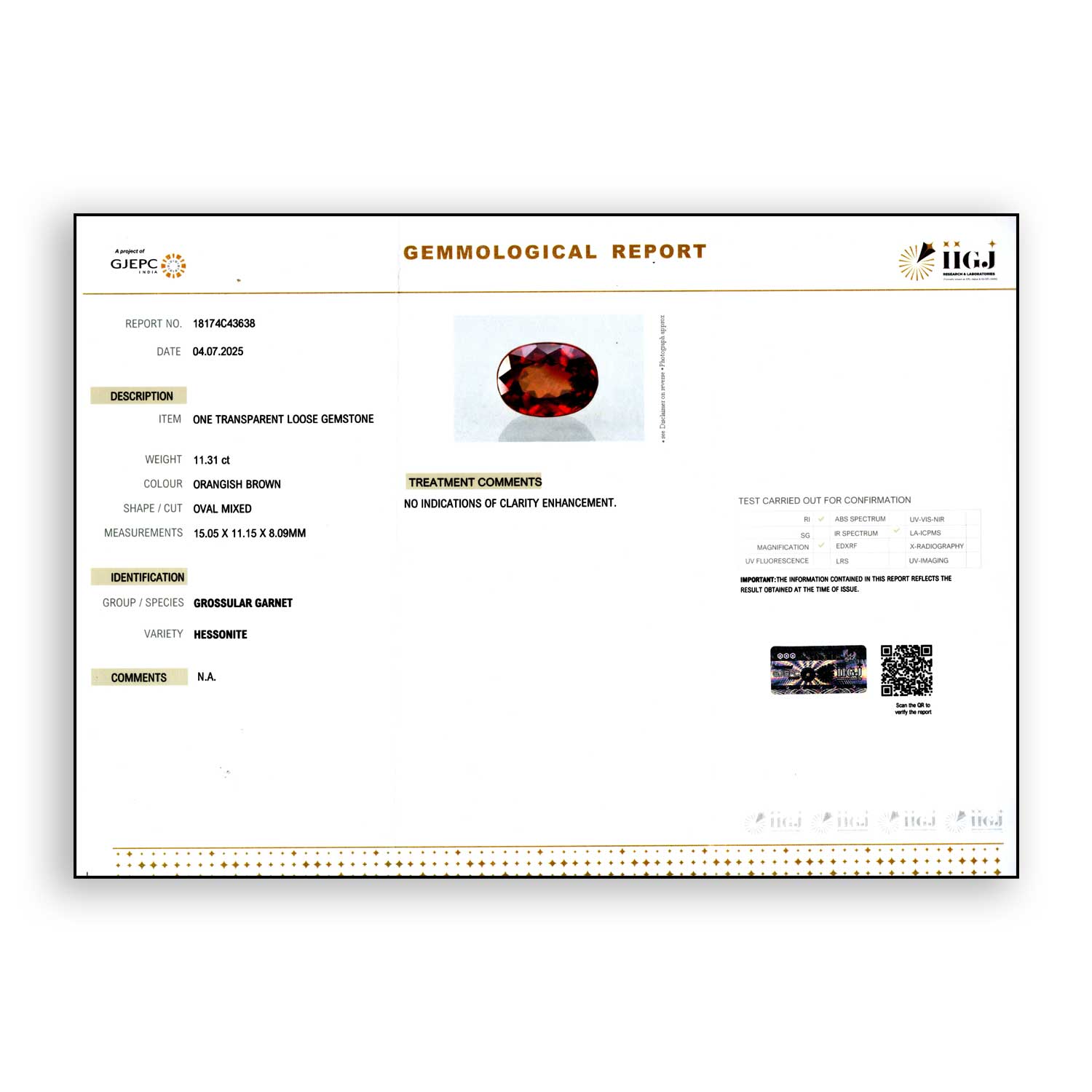 Certificate